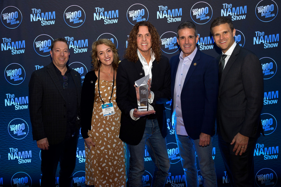 The Top 100 Dealer Award winner at The NAMM Show