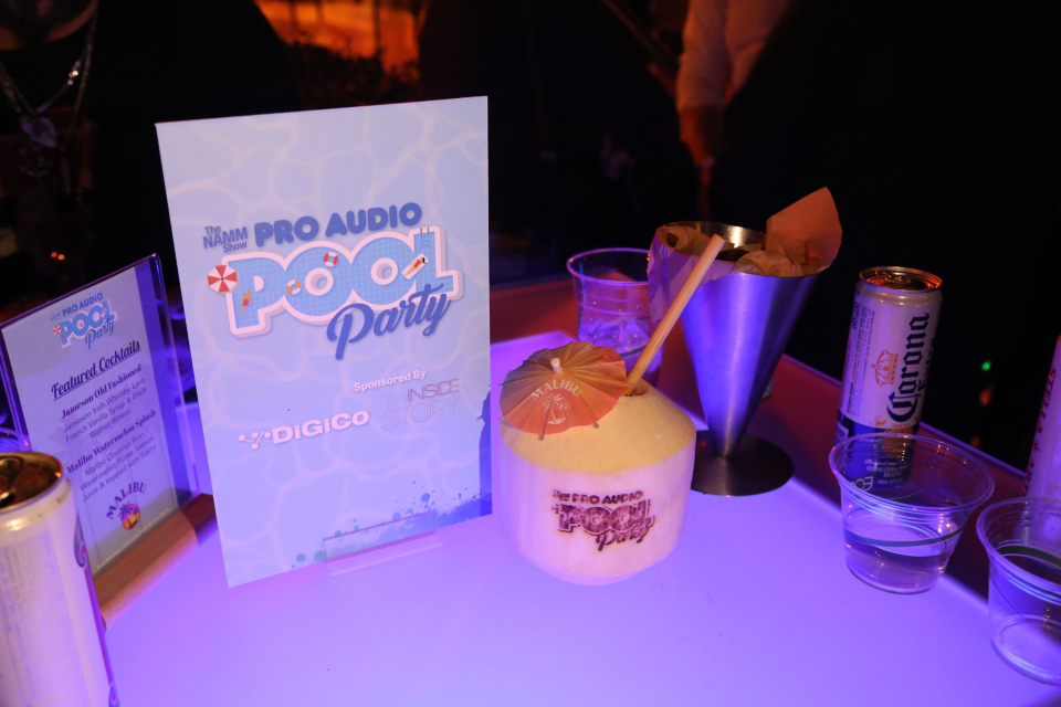 pro audio pool party at the namm show