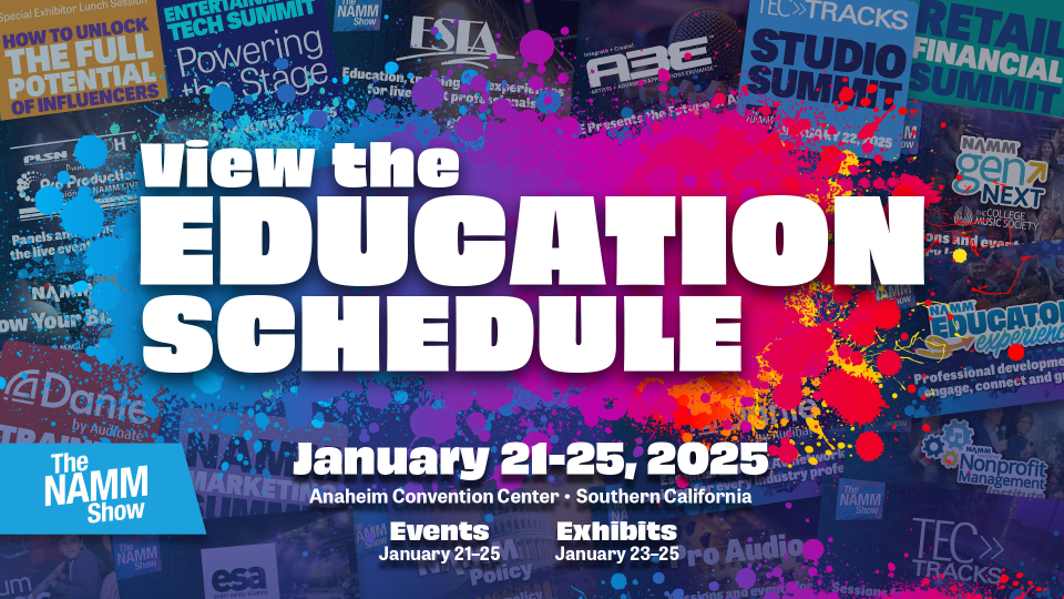 education schedule namm show