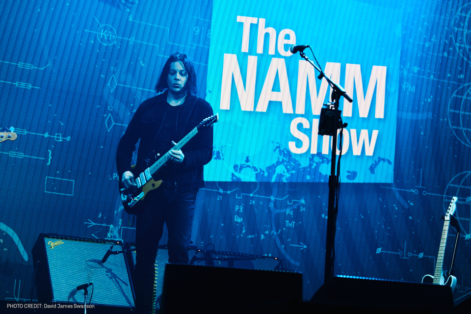 jack white performs at the namm show's TEC Awards