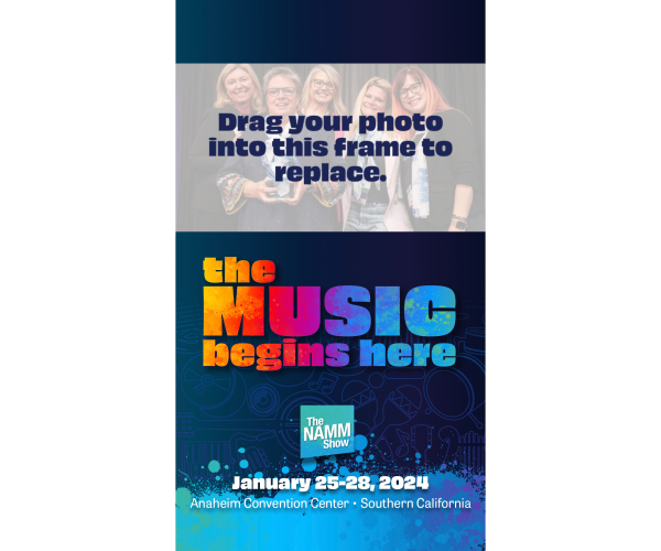 The NAMM Show Story Canva Template