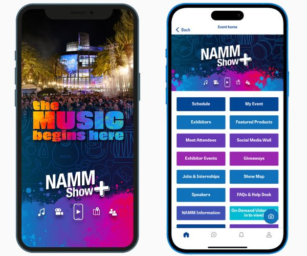 NAMM Show+ App Home Screens